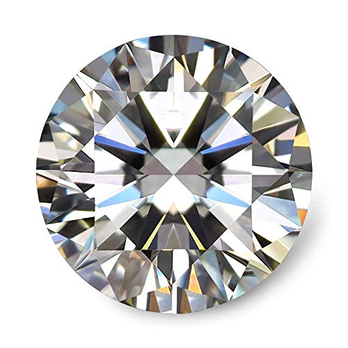 GEMHUB Certified CVD Loose Diamond 0.42 Carat White-G Color SI2 Clarity 4.75 MM Size Lab Grown Diamond