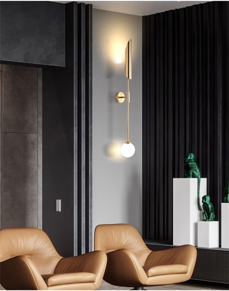 Modern Simple Sconces Lamp Indoor Lighting Fixtures Decoration Gold Wall Light (C 1PCS)