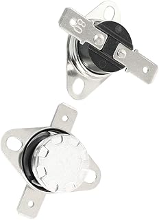 Aexit 2PCS KSD301 Thermostats & Accessories 80C NC Auto Reset 2-Terminal Temperature Accessories Control Switches