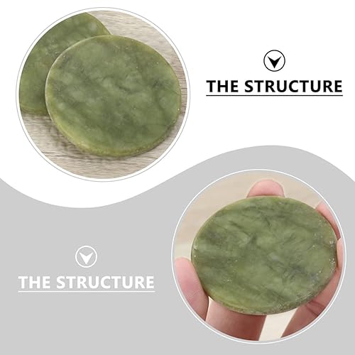 Miniatura 2 de Healifty Tablero de 6 piezas de soporte de jade para palets de pegamento, extensiones de maquillaje, extensiones de ojos, piedras adhesivas,