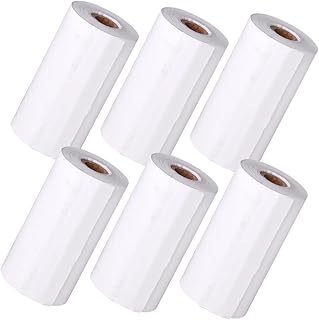 HEMOTON 6 Rolls Camera Photo Paper Thermal Paper Thermal Printer Paper Instant Camera Refill Thermal Label Paper Print Paper Refill Instant Camera Paper Child Boxed Printing Paper White
