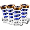 DNA MOTORING 4PCS Suspension Coilover Sleeves Spring Kit Compatible with 88-00 Civic / 93-97 Civic Del Sol / 88-91 CRX / 90-01 Integra, White, COIL-HC88-T22-WH