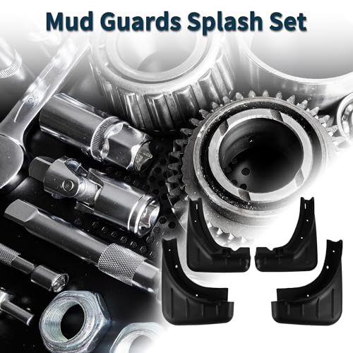 Image of Mud Flaps Splash Guards for Porsche Cayenne 2018-2023 W /Mount Accessories Mud Guards Front and Rear 1 Set