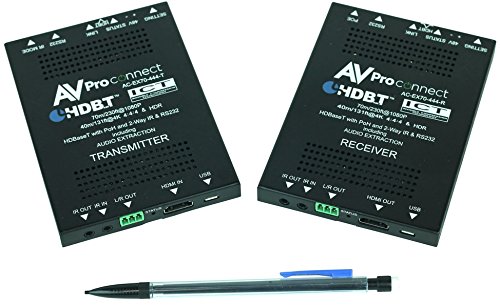 AVPro Edge AC-EX40-444-KIT 40m Slim Extender with I-Pass, Bi Directional Power, RS232 - ICT for Full HDR/HDMI Pass Through (Full HDR, 4K60 4:4:4)