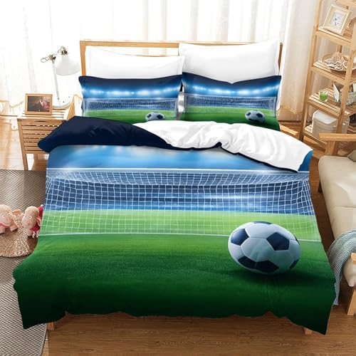 Housse de couette football de qualité supérieure en microfine douce King