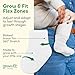 Fruit of the Loom Baby 14-Pack Grow & Fit Flex Zones Cotton Stretch Socks - Unisex, Girls, Boys (0-6 Months, White)
