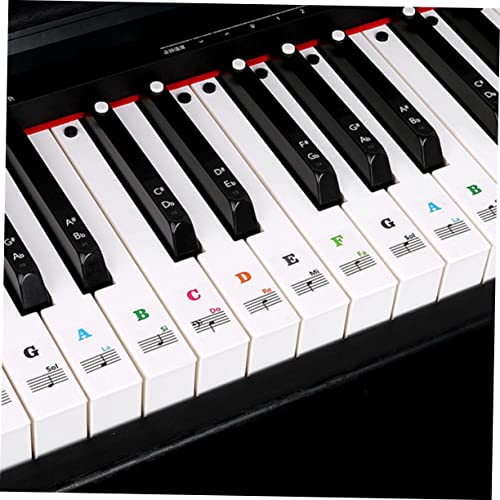 TOYANDONA 2 Feuilles autocollants de piano clavier musical claviers électroniques piano enfant clavier piano debutant clavier electronique claviers stickers décalcomanies de clavier de piano - Les Beatles, Paul McCartney, John Lennon, RIngo Starr, George Harrison TOYANDONA 2 Feuilles autocollants de piano clavier musical claviers électroniques piano enfant clavier piano debutant clavier electronique claviers stickers décalcomanies de clavier de piano – Image 4