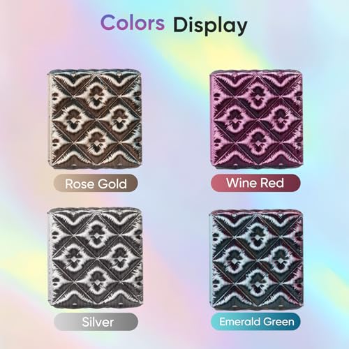 Image of ERYONE Silk Filament PLA+ 1.75mm Shiny 3D Printer Filament, Multicolor PLA 4 in 1, 1kg (2.2LBS) /Spool, HS Silk Quadruple Color Emerald Athene (Carbon Gray & Rose Gold & Emerald Green & Wine Red)