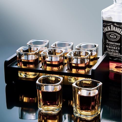 Image of WRINGO Shot Glass for Espressos, Spirits & Liquors,Whiskey, Vodka Shot, Tequila Shot, Wine Tasting, Cocktail Pour, Bar Accessory & Home Decor Parties Glasses Set of 6 (WR-09)