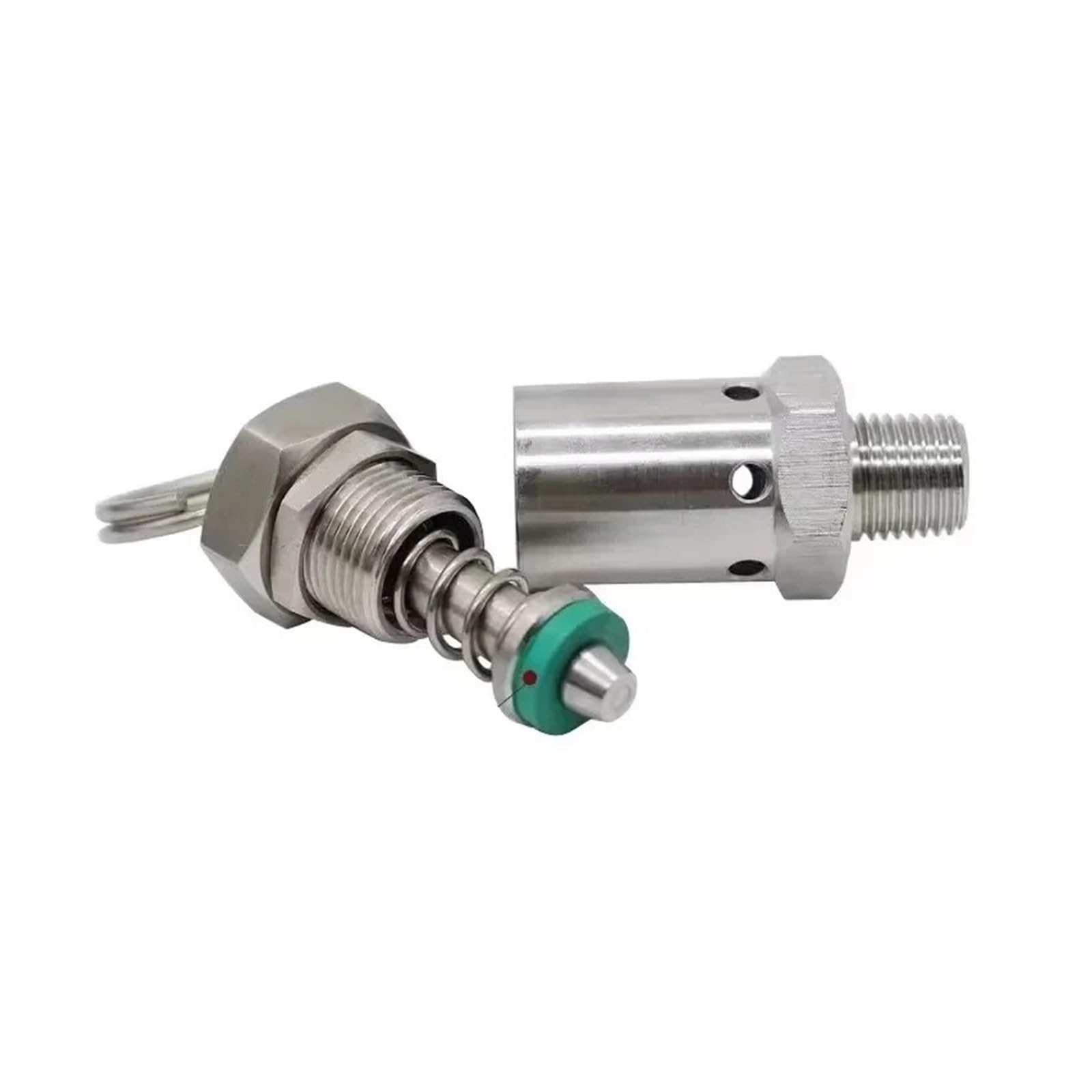 Válvula de seguridad, Válvula de alivio presión acero inoxidable 304, 1-10 bar, BSPT macho, for elaboración casera, varios tamaños(3 Bar (0.3 Mpa),1/2 BSPT Male)