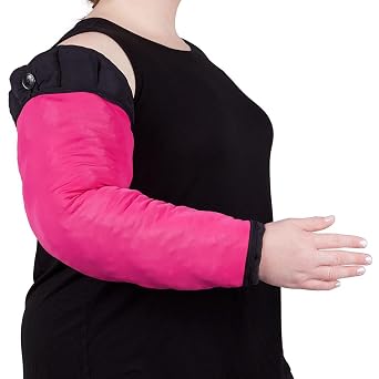 CircAid Profile Energy Oversleeve C-G Foam Arm Sleeve, Adjustable Compression Wrap Accessory, Magenta, Standard