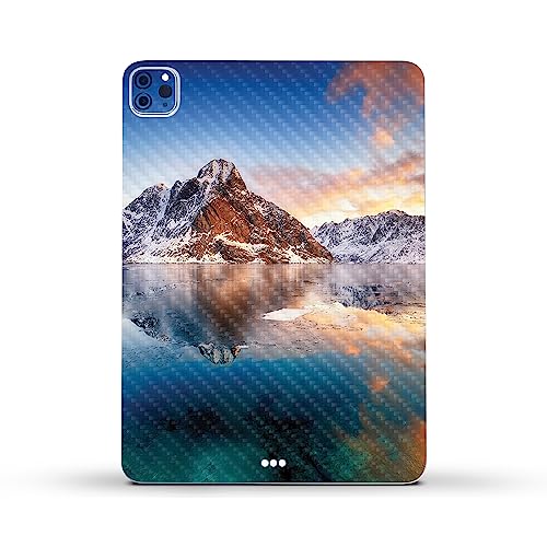 Image of MightySkins Carbon Fiber Skin Compatible with Apple iPad Pro 11 inch M2 4th Gen (2022) Full Wrap Kit - ICY Lake | Protective, Durable Textured Carbon Fiber Finish | Easy to Apply | Made in The USA