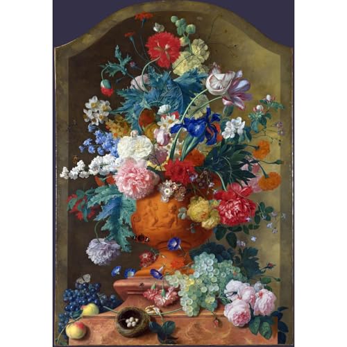 Impression giclée Bouquet de fleurs évocation poétique d'un jardin d'antan chez vous
