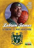 2002 LEBRON JAMES ST VINCENT ST MARY HIGH SCHOOL ROOKIE CARD IN A ONE TOUCH MAGNETIC CASE