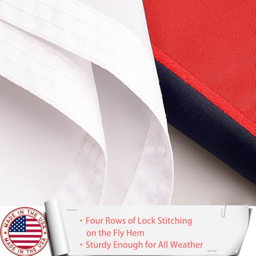 ZEKVY Christian Flag 3x5 Outdoor Made in USA - Double Sided Heavy Duty Vivid Color Jesus Flags with 2 Brass Grommet by ZEKVY - Image 5