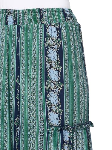 Angie Women's Floral Wide Leg Pants with Ruffles3