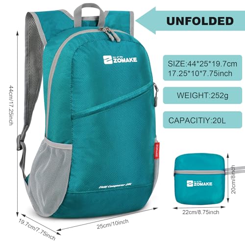 Mochila Ligera Plegable ZOMAKE 20/35L Impermeable miniatura 2
