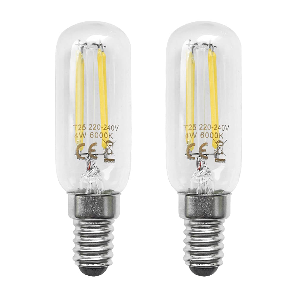 4VWIN E14 LED Filament Light Bulb - Small Edison Screw (SES) for Fridge, Cooker Hood, Freezer & Microwave