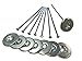 EZ Travel Collection Patio Rug Stakes with Storage Pouch (8 Pack)