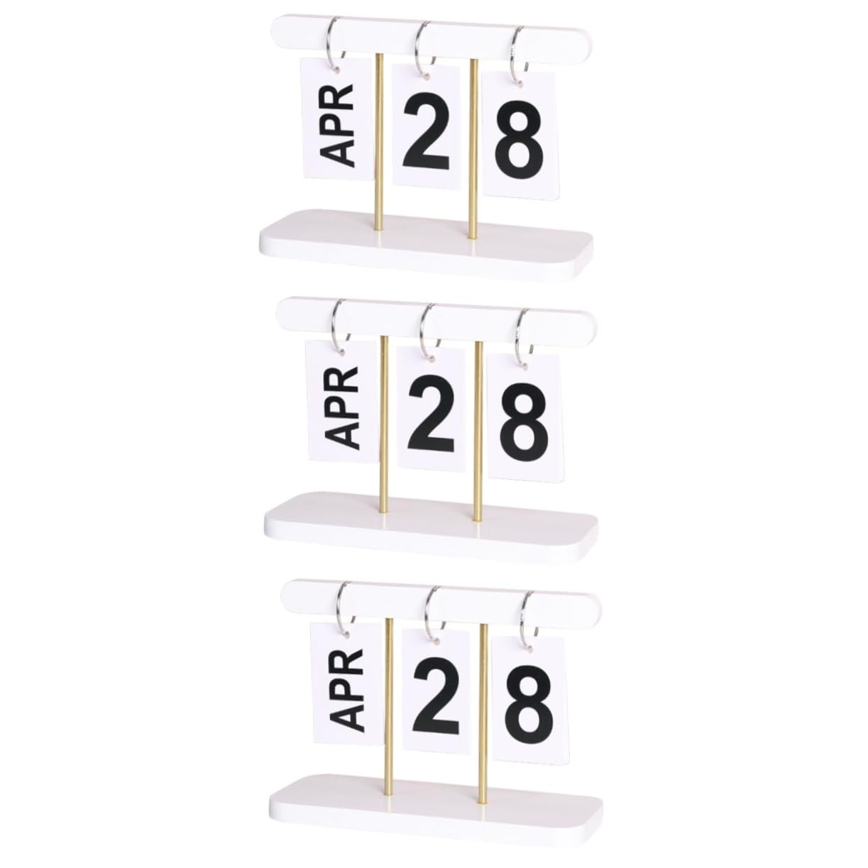 VILLCASE 3stücke Desk Standing Calendar Design Praktischer Tischkalender Für Home Office Dekoration Wiederverwendbarer Jahreskalender Und Anzeigt