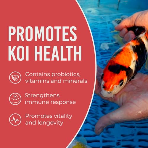 blue ridge koi fish food 45lb - koi food 316 platinum pro formula goldfish food premium fish food for ponds ponds fish food floating pond pellet