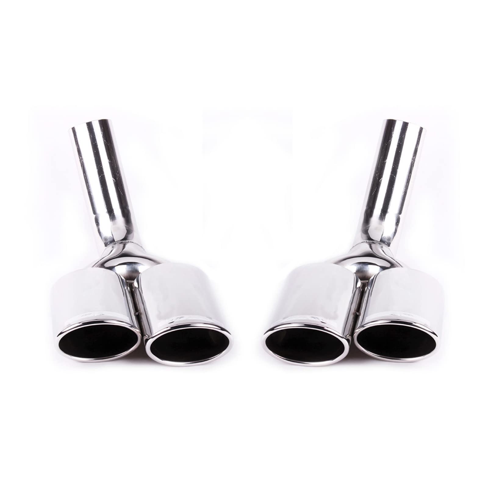 Silenciador Escape 1Par Silenciadores Punta Tubo Escape Coche Embellecedor Acero Inoxidable Garganta Trasera para Mercedes para Benz Clase G W463 G500/G63/G550 2007-2015 Escape Sonido Turbo