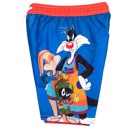 space jam Looney Tunes Space Short Sleeve Rash Guard Swim Shirt & Swim Trunks Bathing Suit Toddler to Big Kid4