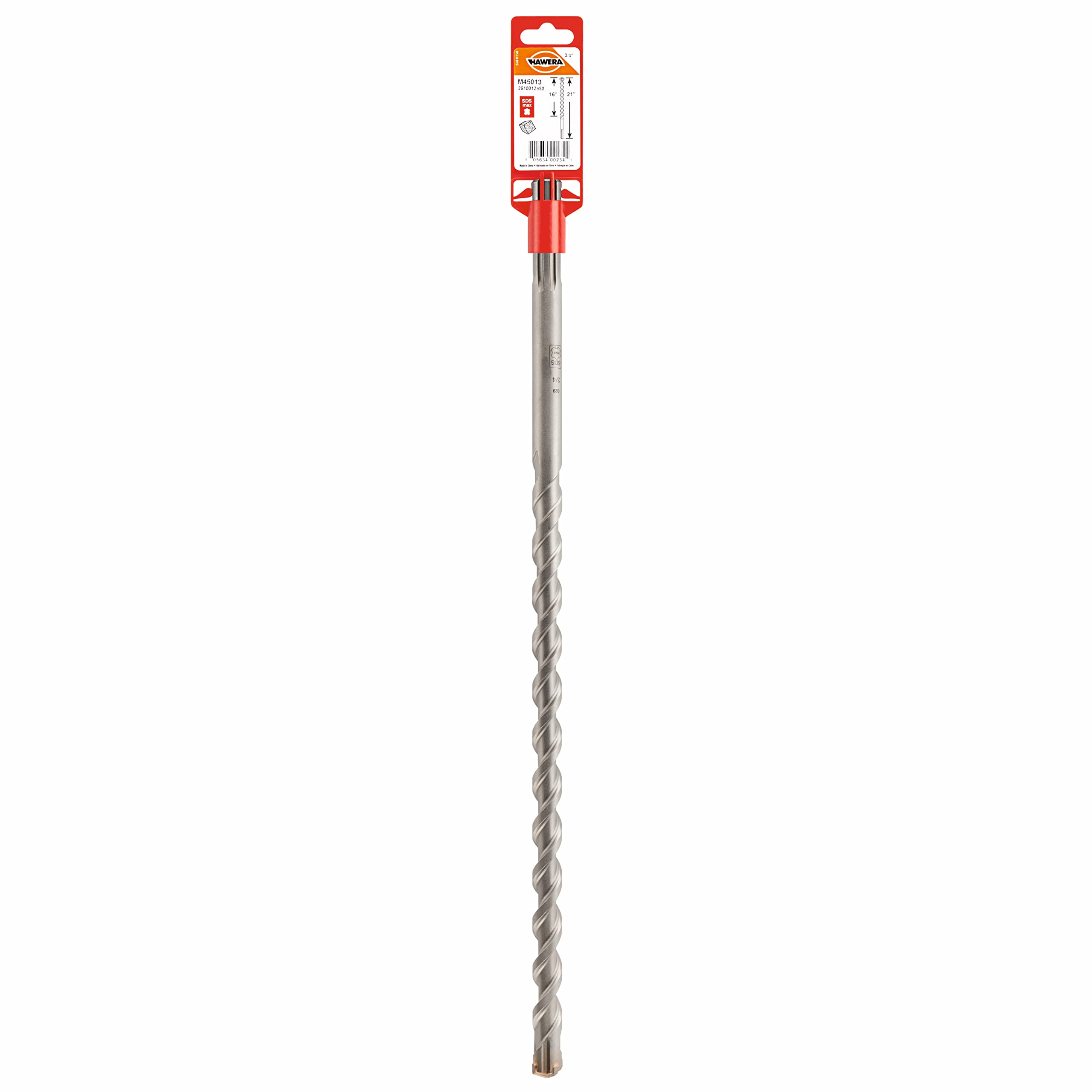 Bosch Hawera M45013 - Broca de martillo giratorio para hormigón (3/4" x 21", SDS-max)