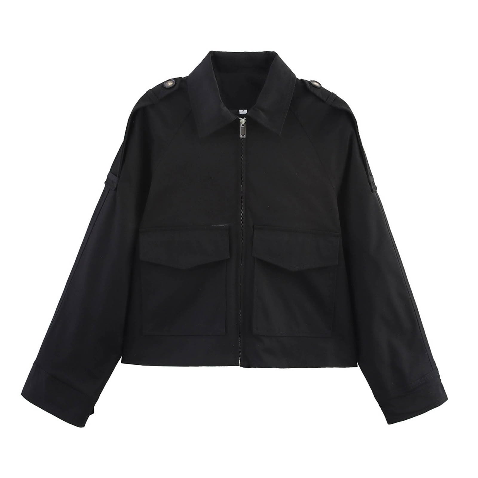 Genérico Chaqueta Bomber Mujer - Cazadoras Mujer Blouson Casual Abrigo Entretiempo Cardigan Primavera Sudadera Cremallera Chaquetas Ligera Parka Deportiva Trench Coat Moda Sobrecamisa
