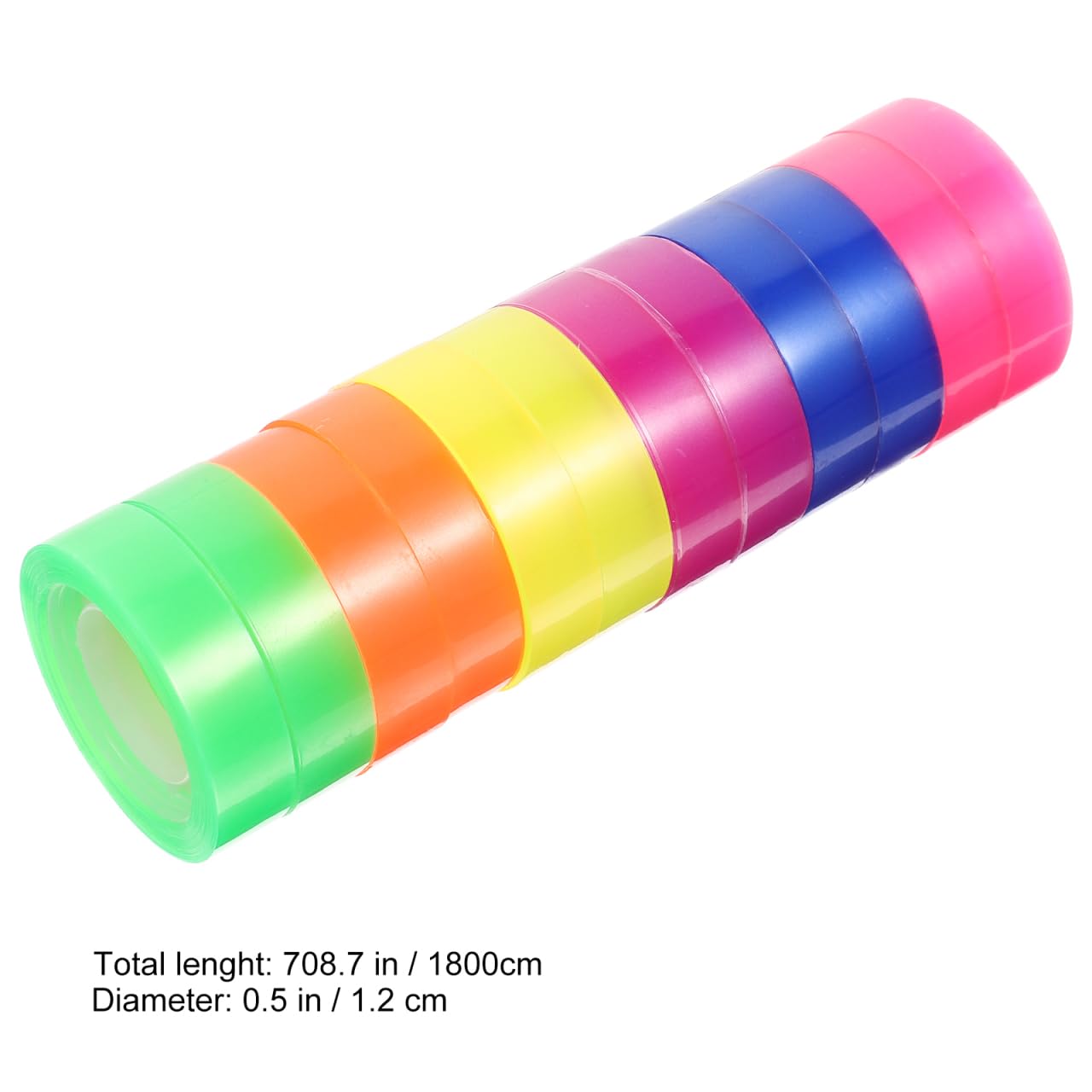 Amazon.co.jp: LALAFINA カラー透明テープ 12ロール セロハンテープ