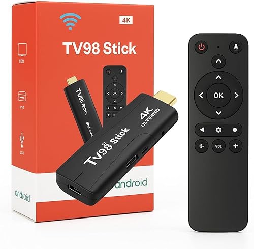 Android TV Stick 4K Mini Smart TV Box DDR4 2 GB RAM 16 GB Quad-Core 64-Bit Dual 2,4 GHz/5 GHz WLAN HDR10+ Ultra USB HD Smart T-V Stick Box Streaming Media (H 2+16) Android TV Stick 4K Mini Smart TV Box DDR4 2 GB RAM 16 GB Quad-Core 64-Bit Dual 2,4 GHz/5 GHz WLAN HDR10+ Ultra USB HD Smart T-V Stick Box Streaming Media (H 2+16)