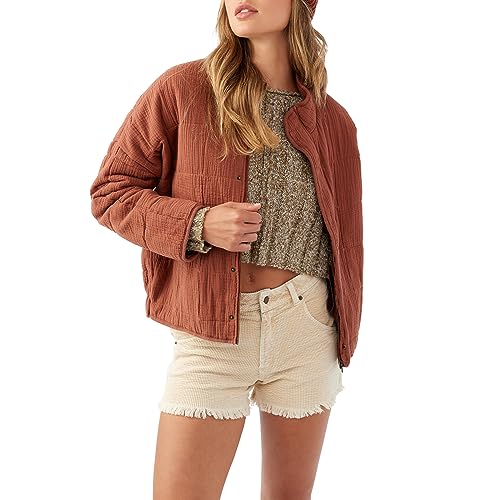 O'NEILL Women's Oversized Quilted Jacket - Lightweight Jackets for