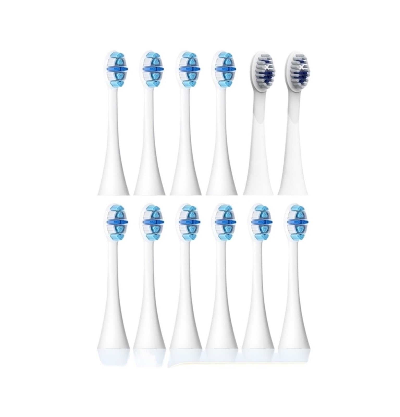 Cabezales de cepillo dientes eléctricos 12 PCS for adultos Sensor 5 modos IPX7 a prueba agua | SG-C027-12PCS Black