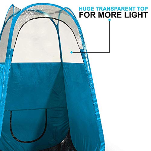 Spray Tan Tent (Blue) The Best, Bigger Than Others, Folds Easily In 30 Seconds and Has NO Logo On Tent Itself! Professional Sunless Tanning Pop-Up Spraying Booth for Airbrush Art, Makeup & Painting - Thumbnail 6