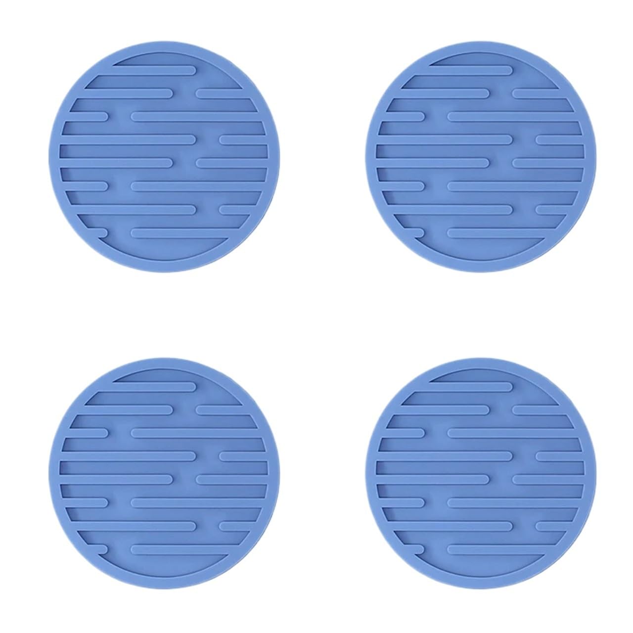 10Pcs 10cm Silicone Cup Pad Slip Insulation Round Mat Hot Drink Holder Mug Stand for Cap(Color7)