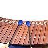 Mr.Power Marimba Mallets Wood Handle Yarn Head with Maple Handle, Bass Percussion instruments Sticks (Soft Yarn Head, Blue) #1
