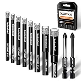 DECKRKAT 10-Piece Dry Diamond Drill Bits...