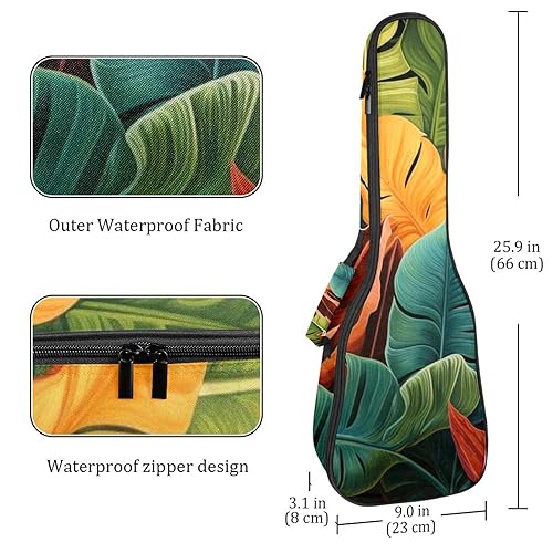Waterproof Oxford Cloth Ukulele Bag Fairy with Bird and Flower Durable & Stylish Ukulele Case with Storage Tropical Leaves Colorful - Les Beatles, Paul McCartney, John Lennon, RIngo Starr, George Harrison Waterproof Oxford Cloth Ukulele Bag Fairy with Bird and Flower Durable & Stylish Ukulele Case with Storage Tropical Leaves Colorful – Image 5
