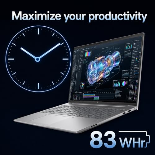 Image of HP ZBook X G1i Mobile Workstation AI Laptop (16 inch FHD+, Intel 16-Core Ultra 7 265H, NVIDIA RTX PRO 1000 Blackwell 8GB, 64GB DDR5 RAM, 2TB SSD), FP, 3-Yr WRT, Wi-Fi 7, Win 11 Pro (Next Gen Zbook Power)