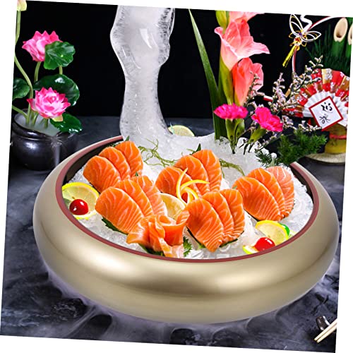 Set de plato sushi japonés 2 piezas con bandeja de madera miniatura 7