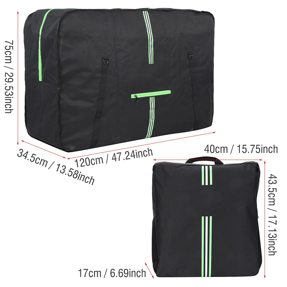 Borsa da Carico per Bici Impermeabile Ad Alta capacità da 310 Litri Borsa da Carico per Bicicletta Impermeabile per attività All'aperto Tessuto Oxford 600D 75x120x34,5 Cm