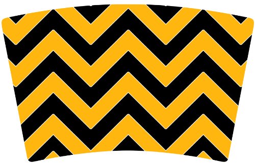 Mugzie brand Cocktail Shaker with Insulated Wetsuit Cover - Pittsburgh Football Colors Chevron