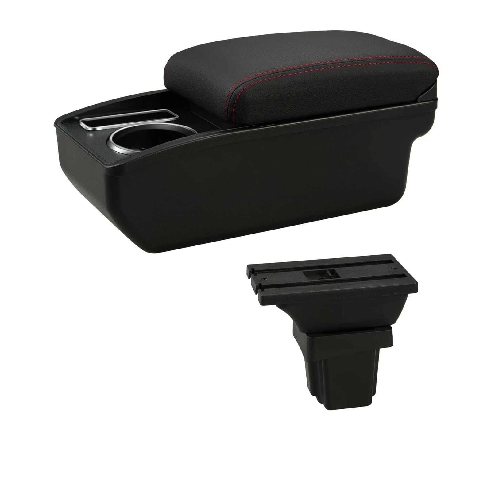 Umdjju A1 Red Line No Usb For Chevrolet For Trax For Tracker 2015-2018 Armrest Box Car Arm Storage Accessories Car Centre Console Armrest Box(A1 Red Line No Usb)