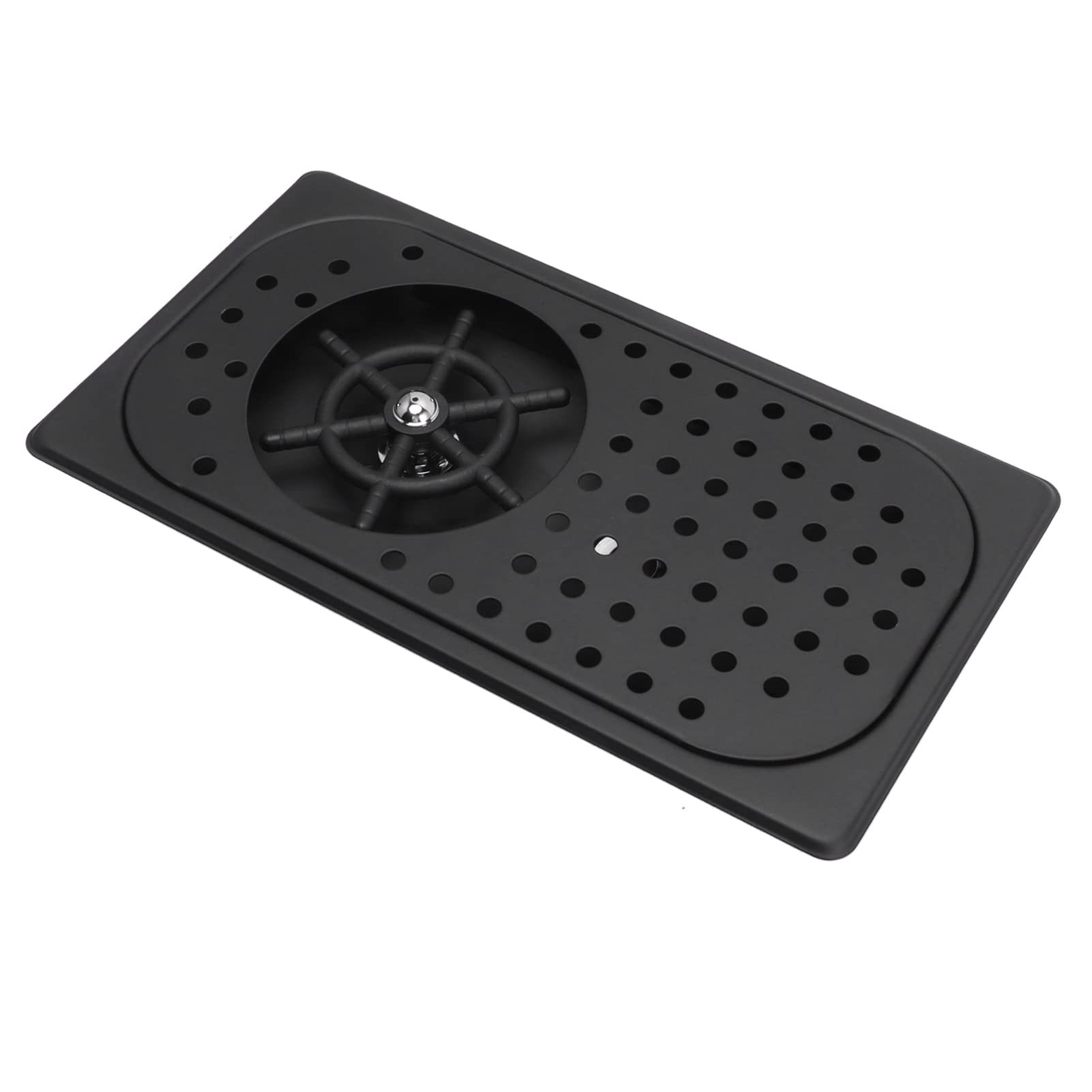 gernie Glass Rinser for Kitchen Sink, 304 Stainless Steel Cup Washer Pitcher Rinser High Pressure Glass Cleaning Rinser with Drain Drip Tray and Hose for Home Restaurant Bar Coffee