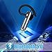 HonShoop Bluetooth Headset, Wireless Bluetooth Earpiece V5.0 Hands-Free Earphones, Ultralight Hands Free Business Earphone with Mic for Business/Office/Driving (Black)