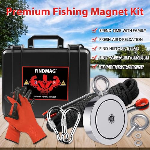 Findmag SK-116 2625 Lbs Fishing Magnet Kit thumb #1