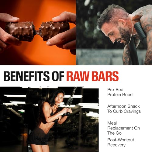 RAW Nutrition Protein Bars, Peanut Butter Fudge 21g Whey Protein, Low Sugar, Better-for-You Candy Bars, Gluten Free Chocolate Protein Snack for Muscle Recovery & Gym Fuel, 12 Count - Image 5