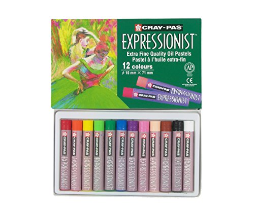 Sakura Cray-Pas Junior Artist Oil Pastels, 12 Count (Pack of 1), Multicolor