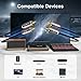 J&D 2 RCA M/M Stereo Audio Cable, Gold-Plated 2RCA Male to 2RCA Male Copper Shell Auxiliary Audio Cord for Home Theater HDTV Amplifiers Hi-Fi Systems Speakers, RCA Audio Cables, 15 Feet