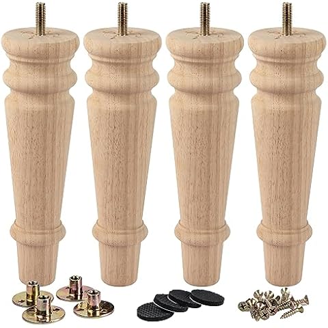 La Vane 8 Inch Wooden Furniture Legs Set Cover